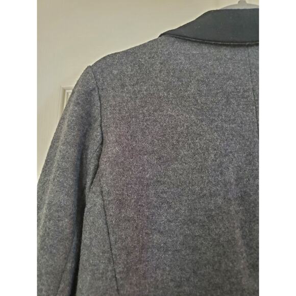 J. Crew Tuxedo 100% Wool Grey Black Preppy 1-Button Jacket Blazer, Women's 12 - Picture 11 of 13